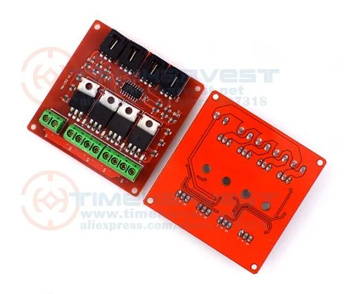 Четыре канала 4 способ маршрут MOSFET Кнопка IRF540 V4.0 коммутационный модуль для Arduino DC