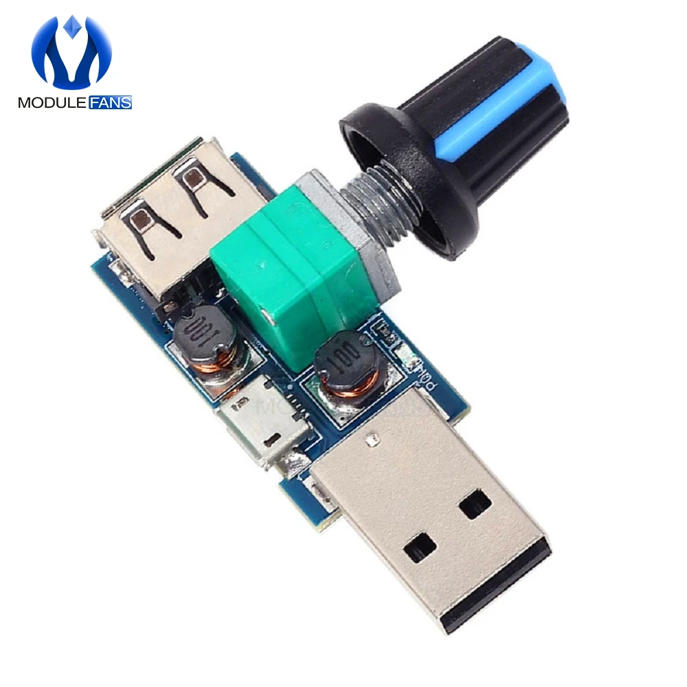 Мини вентилятор USB регулятор скорости ветра громкости воздуха охлаждающий