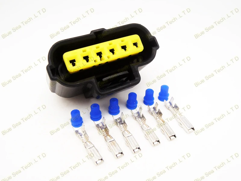 10 комплектов AMP TE 6 Pin/way Автоматическое подключение автомобильный