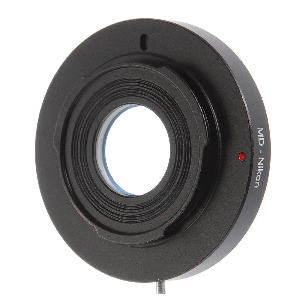 Кольцо адаптер FOTGA Infinity Focus со стеклом для объектива Minolta MD/MC крепление камеры Nikon F