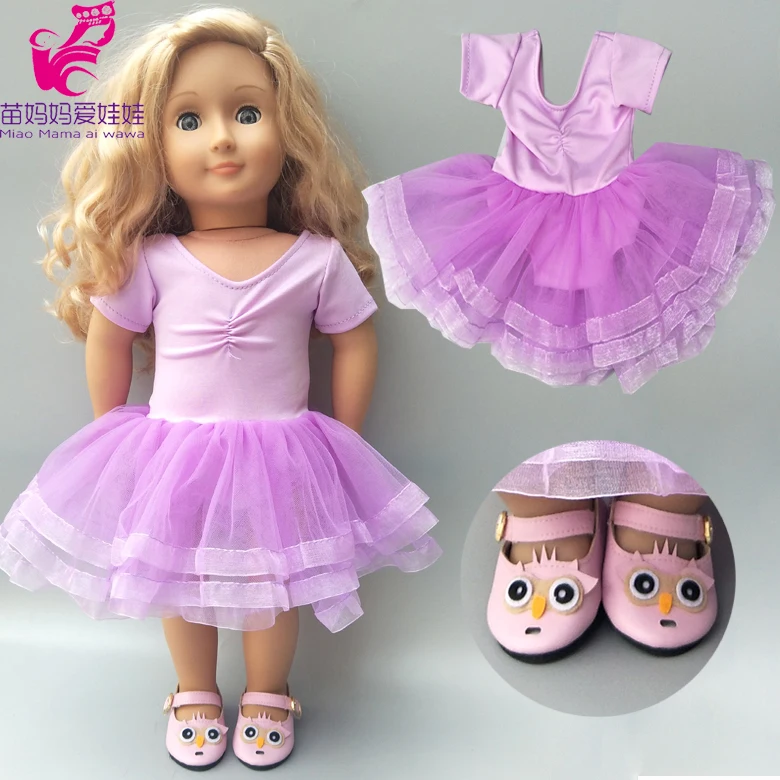 Кукла балетное платье для танцев подходит для 43 см born baby doll Одежда 18 дюймов американская кукла пальто