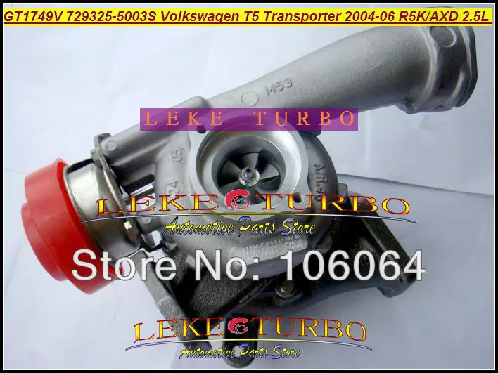 Бесплатная доставка GT1749V 729325 5003S 5002S 070145701K Turbo для Volkswagen VW T5 автобусный транспортер