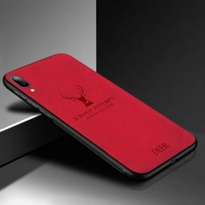 Роскошный мягкий чехол из ТПУ с тканевый чехол для телефона для samsung Galaxy A30 A50 A6 A7 A8 M20 Чехлы для задней панели для Galaxy A90 A80 A70 A40 A20 чехлы - Цвет: Красный