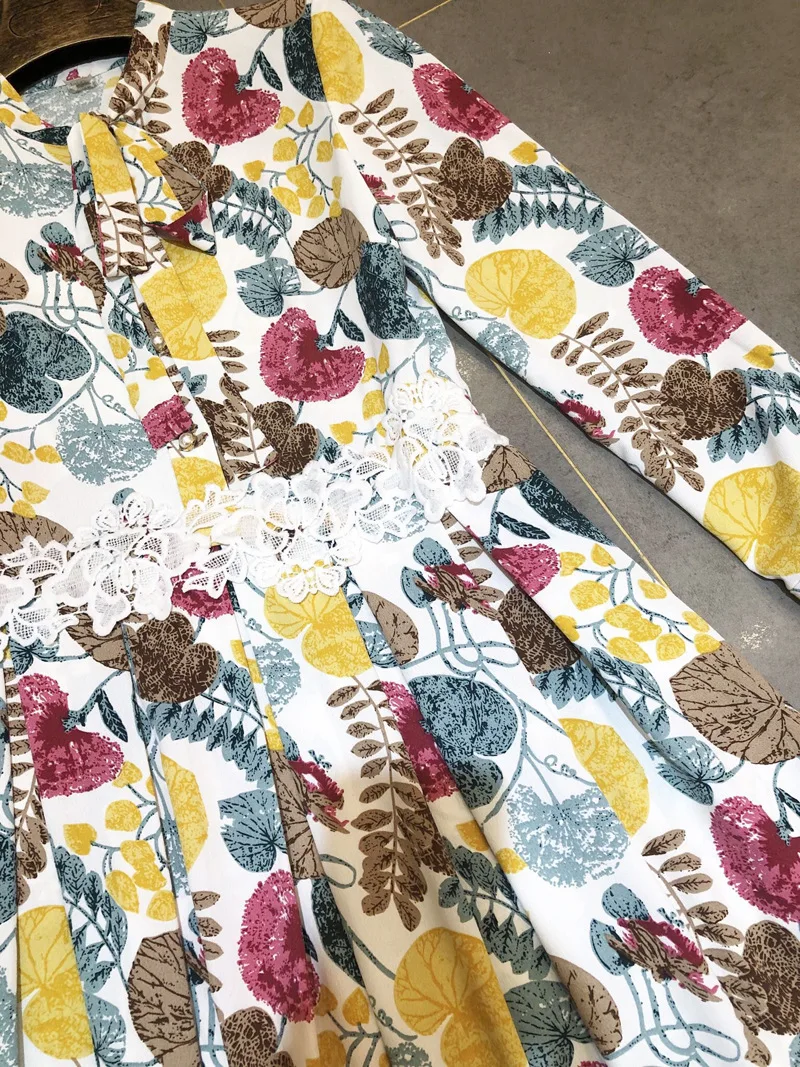 2019 Винтаж Стиль женская одежда элегантные платья до колен с длинным рукавом для