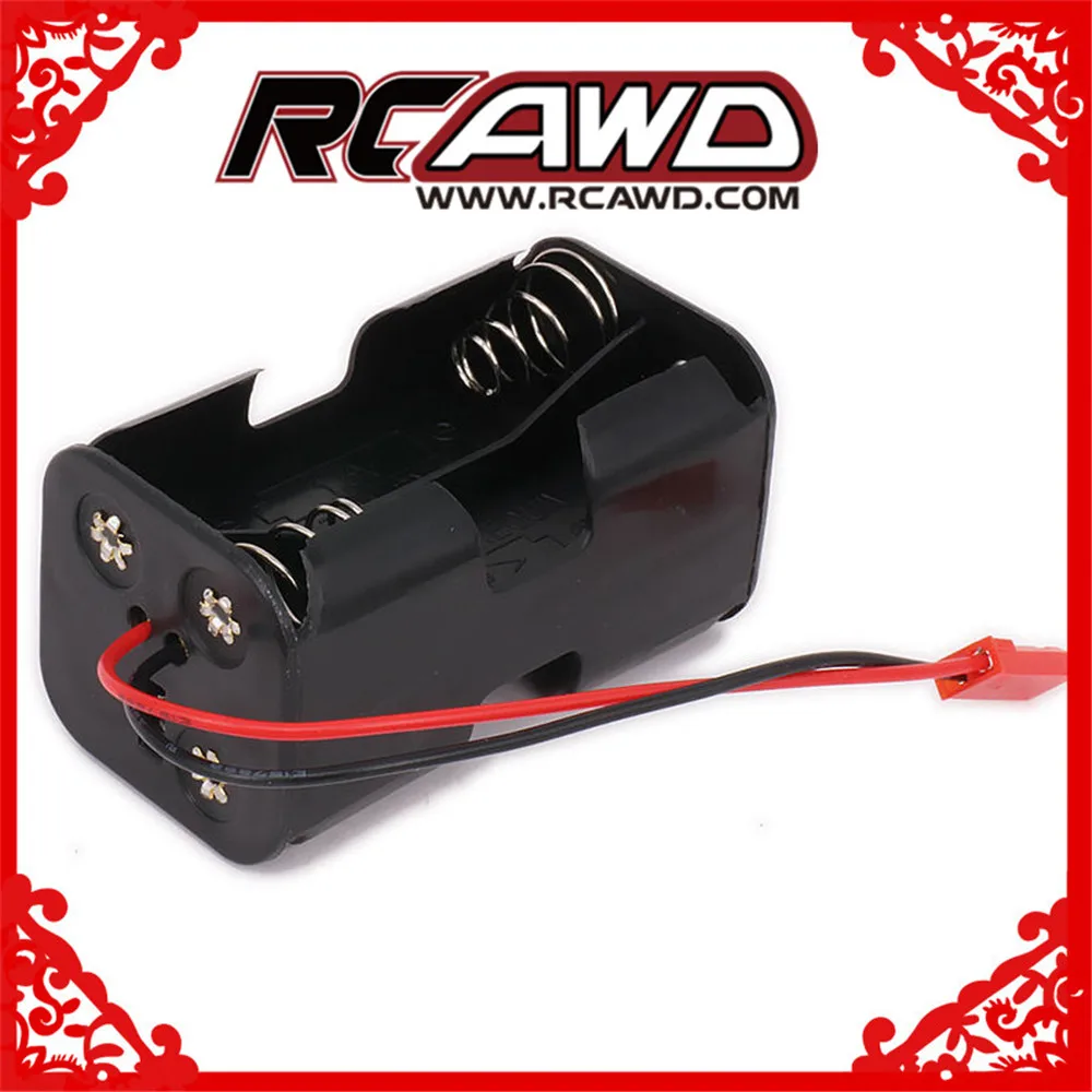 Приемник батарейный блок Чехол-коробка 4 x AA JST разъем батарейный отсек для 1/8 1/10 1/16 RC хобби модель нитро автомобиль HSP