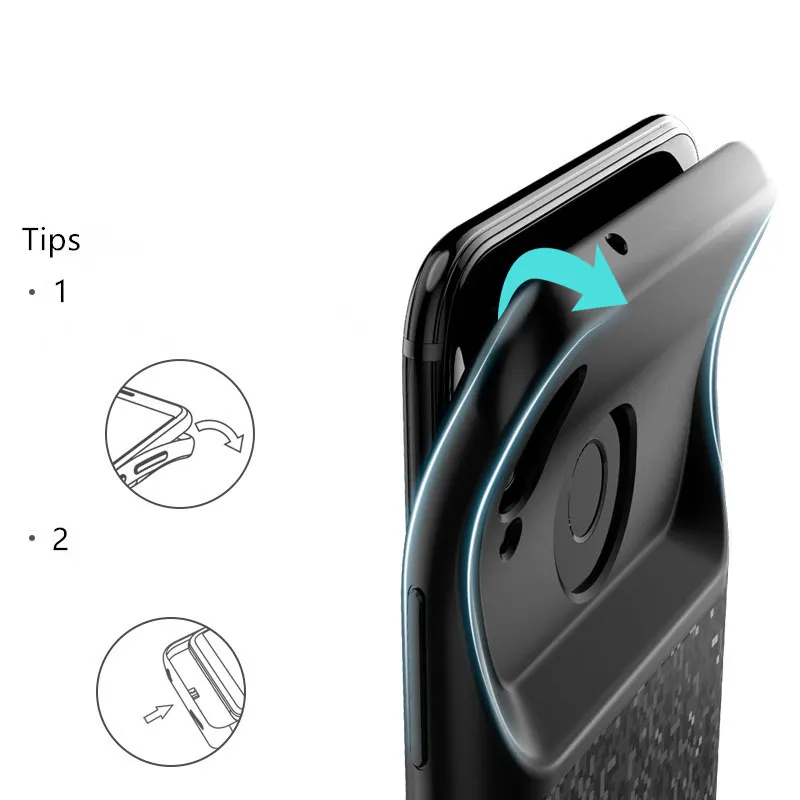 SPCASE 4700 мАч Портативный Батарея Зарядное устройство чехол для Huawei p20 Lite Мощность