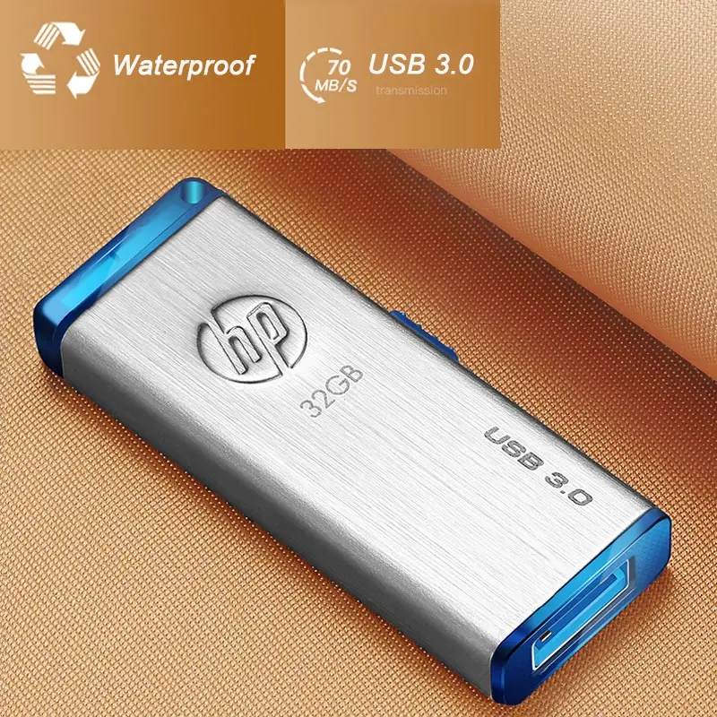 Металлическая USB флеш-карта hp 512 ГБ x730w флеш-накопитель карта памяти 300 МБ/с./с Clef usb 3,0 диск на ключ оригинальные USB флеш-накопители 512 г