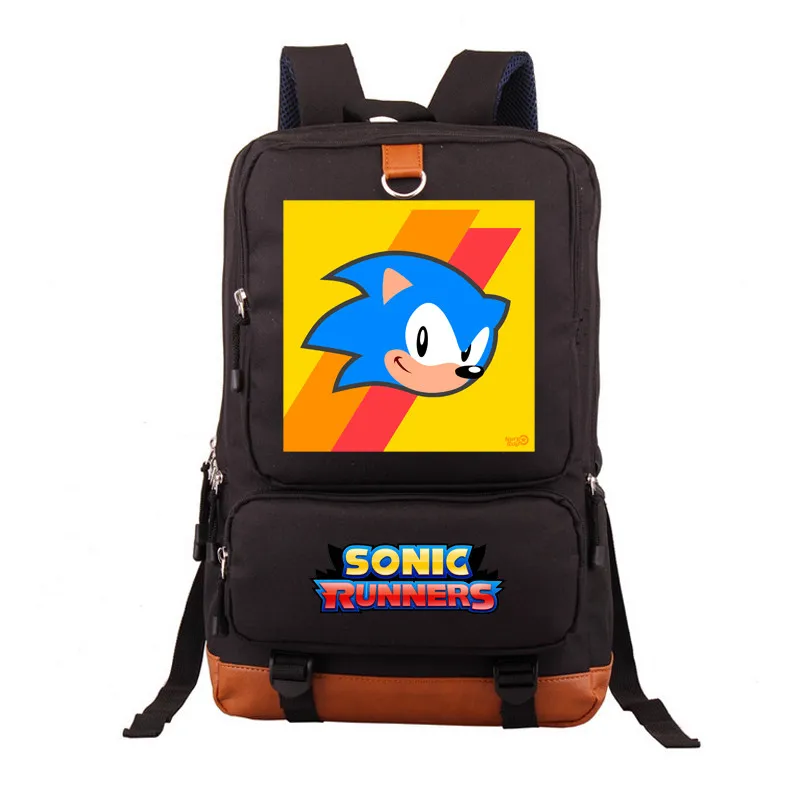Sonic Mania Ежик юбилей 25th Школьный Рюкзак Студенческая сумка для ноутбука Рождественский подарок для мальчиков и девочек