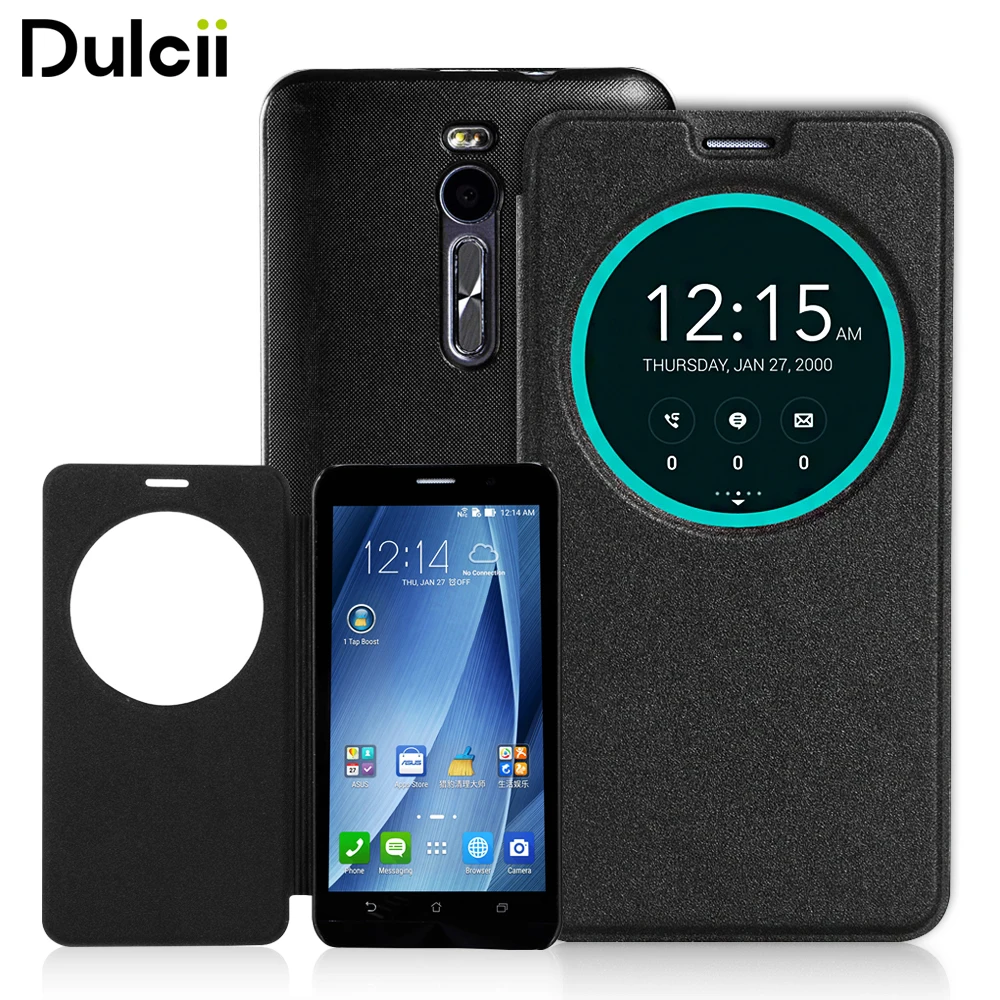 Dulcii для Asus Zenfone 2 ZE551ML кожаная сумка Обложка Smart Вид из окна кожаный чехол ze550ml 5.5