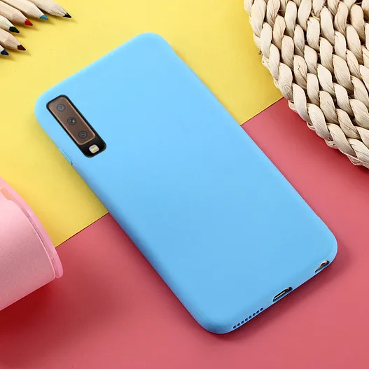 Мягкий блестящий чехол из ТПУ для Samsung Galaxy A7 2018 A750 A50 S8 S9 S10 Plus Lite S10E A70 A90