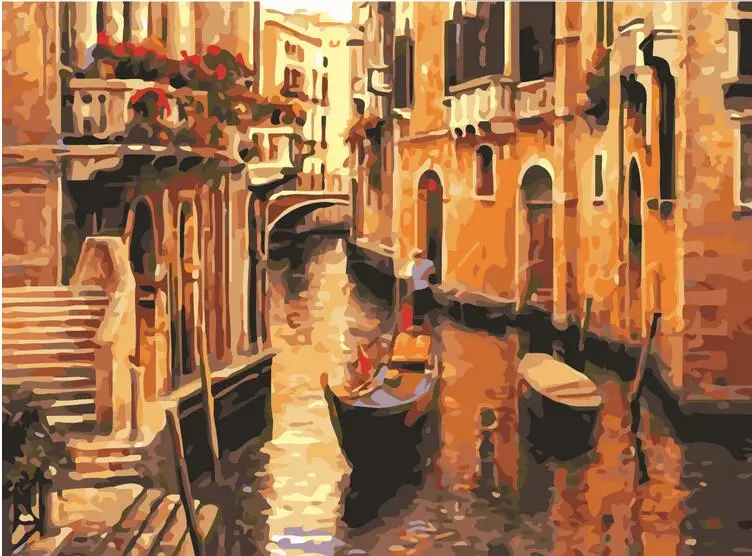 

DIY frameless Pintura Al Oleo Abstractos Newart Venice Oil Paintings Famous Realistic Paintings Wall Office Background Abstract