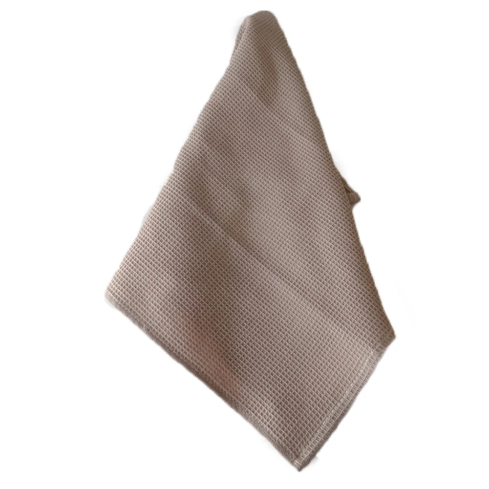 Khaki 42x63 см кухонное полотенце для мытья рук, хлопковое Вафельное полотенце с рисунком, мягкое сушильное чайное полотенце, салфетки для мытья посуды, салфетки для мытья стола - Цвет: Khaki
