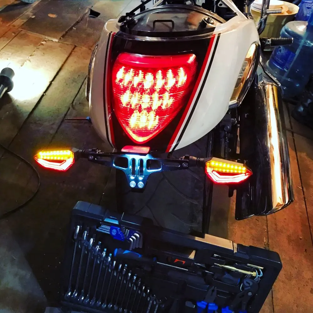 Универсальный мотоцикл 12V Светодиодные Сигнальные Огни мигалка передние задние