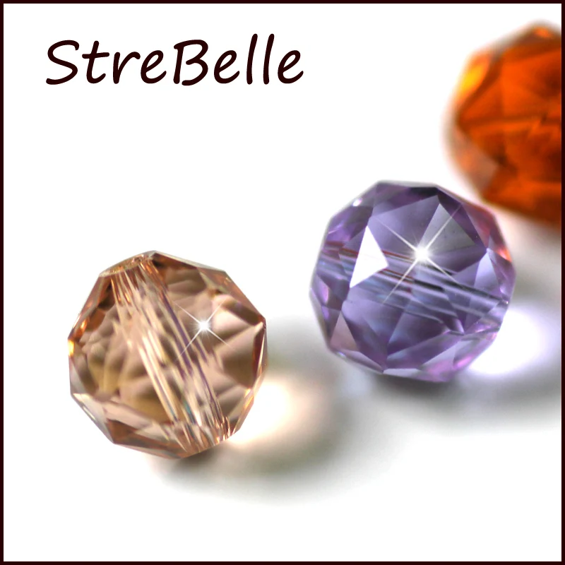 AAA 10 мм 100 шт оптом и в розницу красивые модные стеклянные граненые круглые бусины