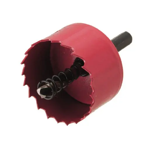 

Red 50mm Diameter Bimetal Hole Saw Wood Alloy Iron Cutter