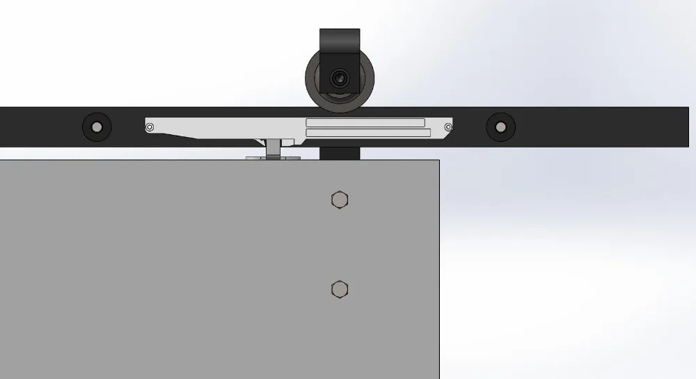 Раздвижная дверь DIYHD 5ft 8ft однодверная система для раздвижных дверей роликовая