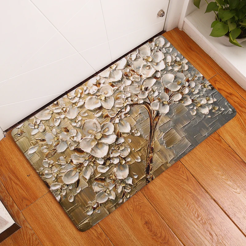 Новинка 2017 добро пожаловать коврики с принтом дерева для ванной кухни ковры