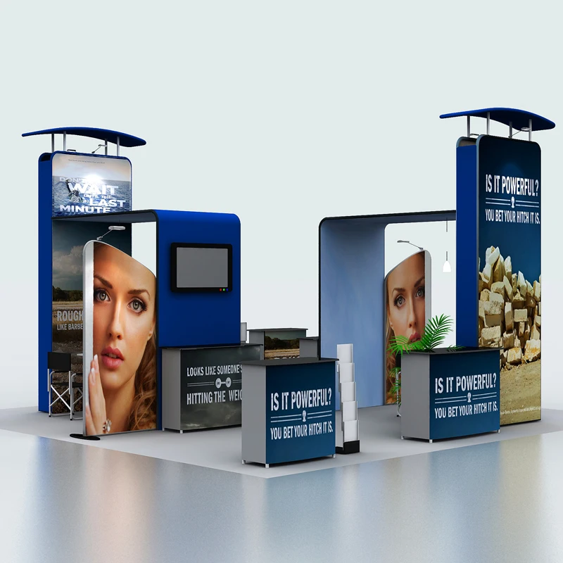 20ft portable trade show display system booth pop up displays with custom graphic printing all included | Дом и сад