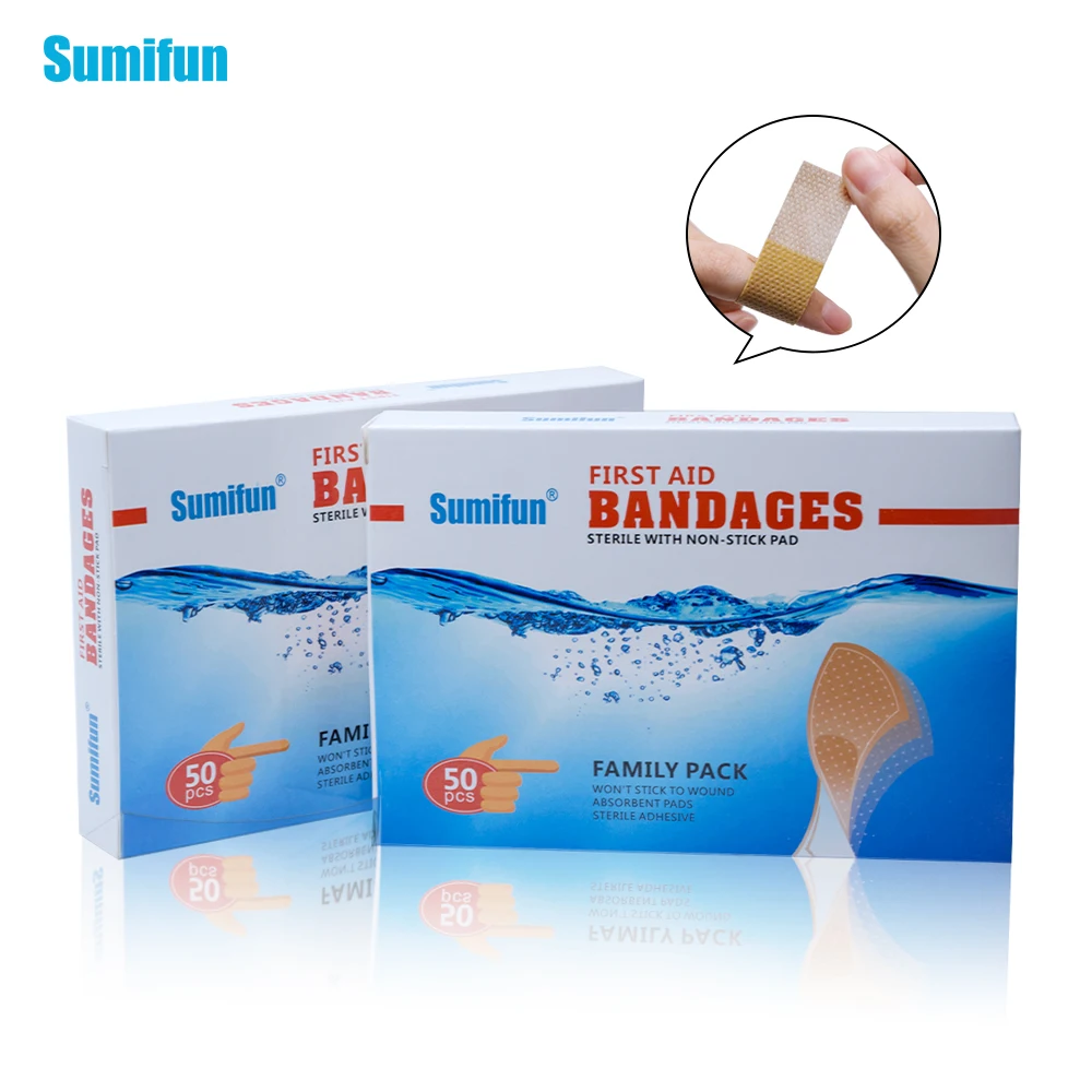 100Pcs/2Boxes Band-Aid Brand Flexible Fabric Adhesive Bandages For Minor Wound...