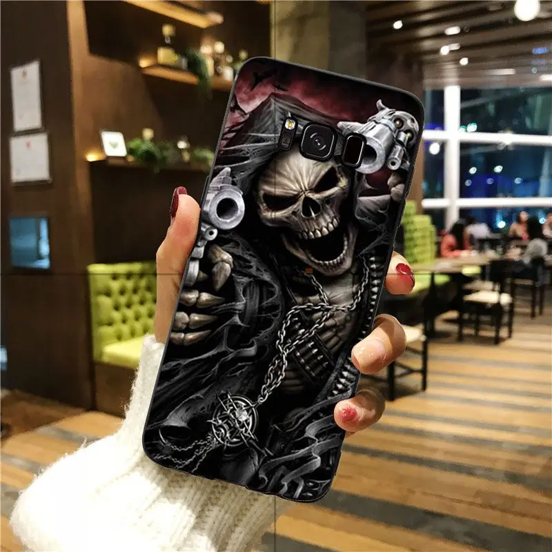 A15 Babaite Grim Reaper Череп Скелет популярный дизайн чехол для GALAXY s7 edge s8 plus s9 plus s5 s6 edge - Цвет: A15
