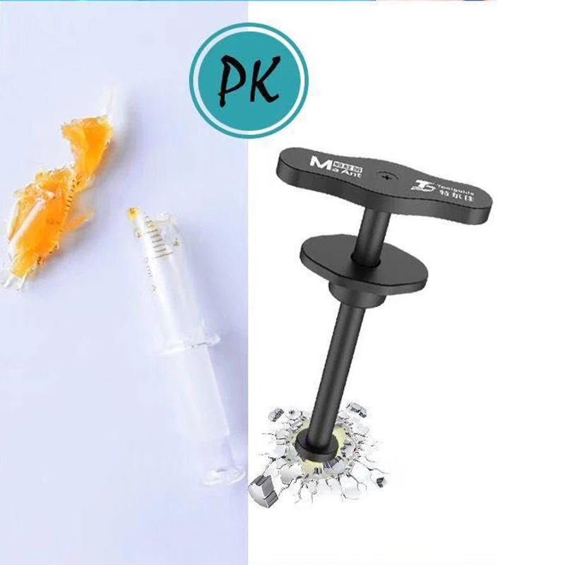 Aluminum Alloy Solder Flux Needle Booster Phone Repair Manual Syringe Type Paste Propulsion Tool | Инструменты