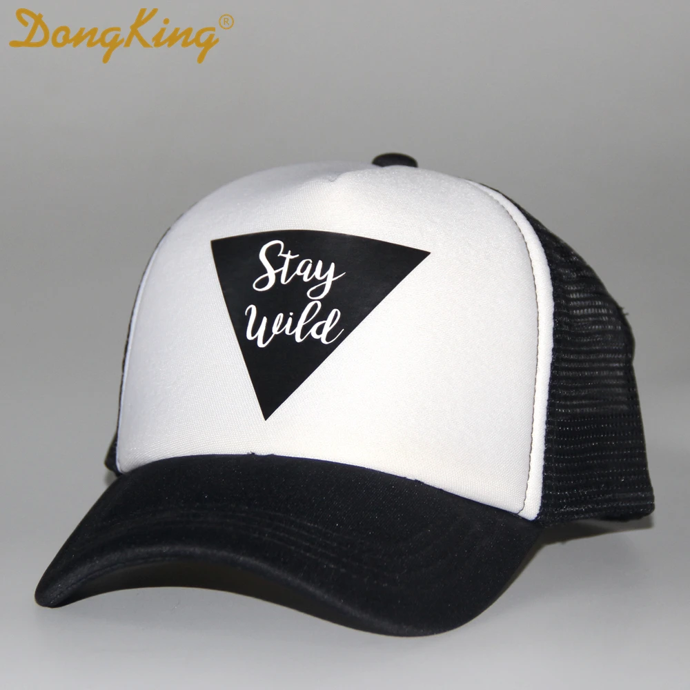 Детская бейсболка DongKing Кепка с принтом Stay Wild для детей и дочери подарок на