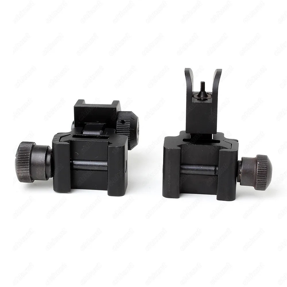 Model 4 AR 15 Flip Up Front Rear Sight Rapid Transition with Windage Adjustment Dual Aiming Apertures Quick Detachable | Спорт и