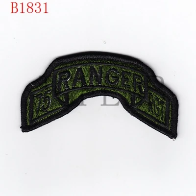 B1831 Армии США 75th RANGER 1st 2BN 3BN военный тактический боевой дух полный вышивка патч - Цвет: B1831