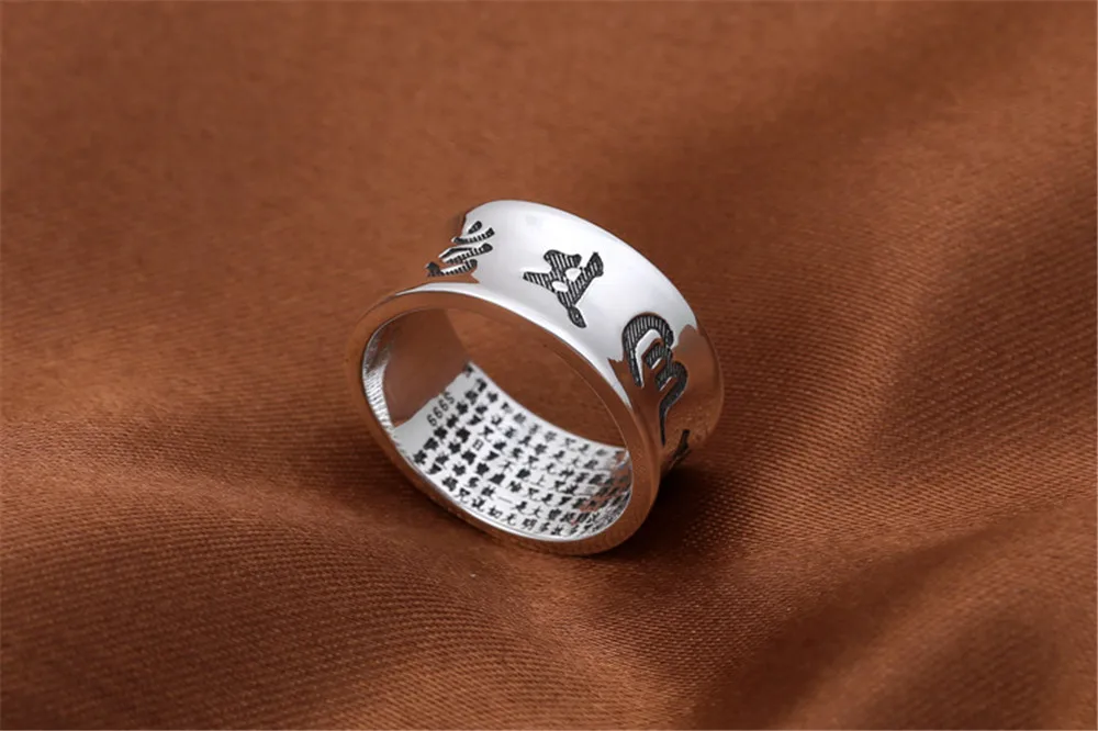 Женское и мужское Винтажное кольцо из серебра 100% пробы |