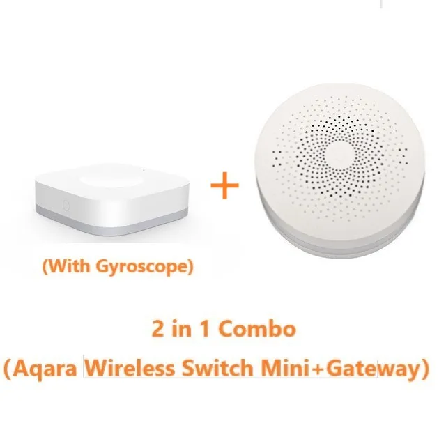 Aqara with Gyro kit Xiao mi Aqara умный беспроводной переключатель mi ni с гироскопом дом пульт дистанционного управления для mi Home APP и mi JIA Многофункциональный шлюз - Цвет: Aqara with Gyro kit