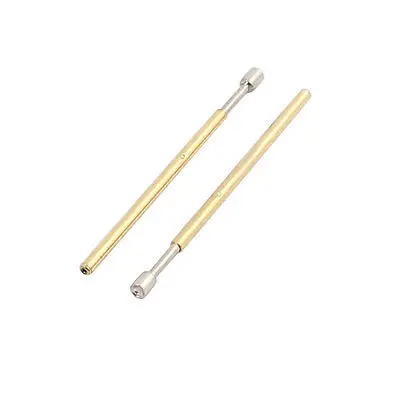 

10pcs P50-A2 0.68mm Dia 16.5mm Length Metal Spring Pressure Test Probe Needle
