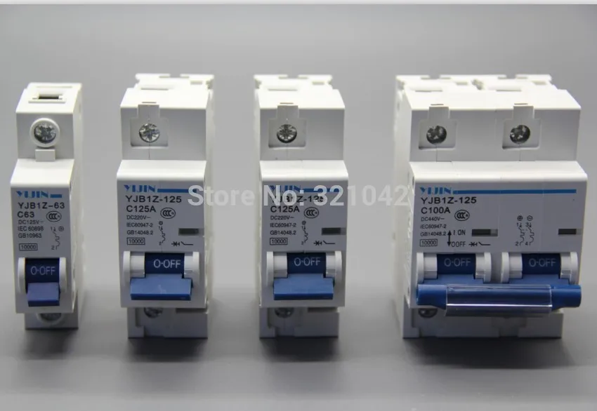 1P 125A DC Автоматический выключатель (DC MCB мини автоматический выключатель) для PV