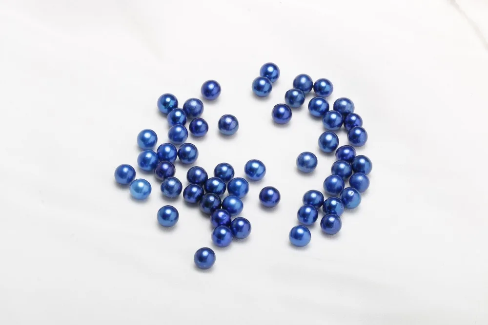 Fantipearl красивый цвет 7-8 мм Свободный жемчуг AAA Качество детский синий | Украшения и