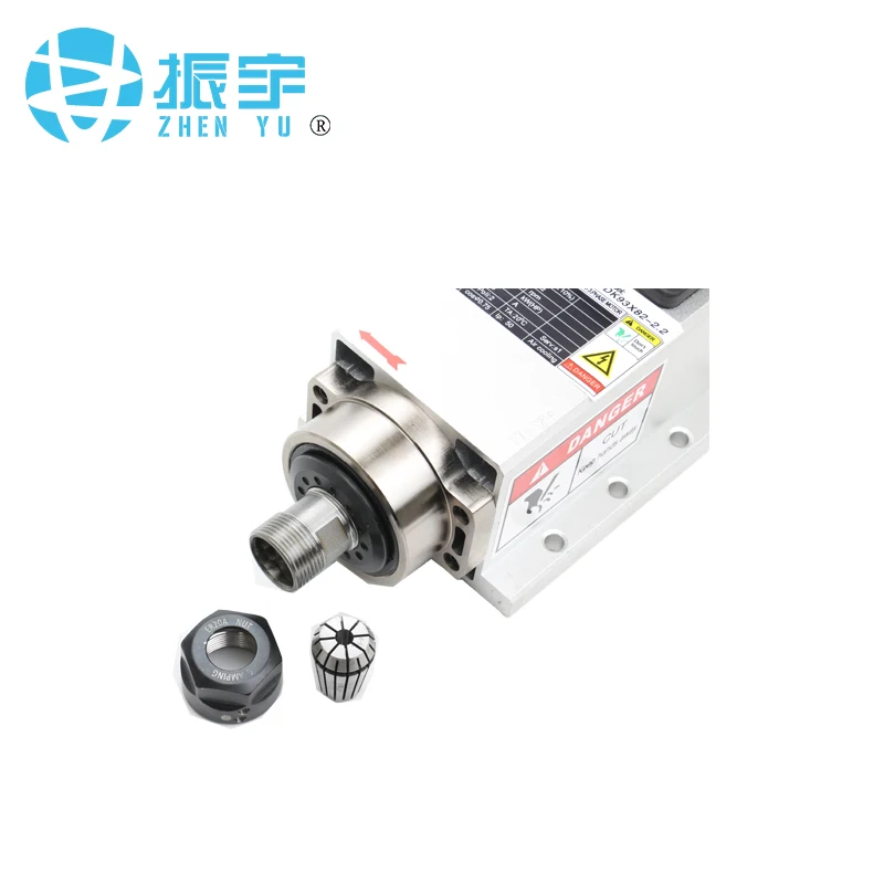 ZHENYU/FQD 2.2kw шпиндель с воздушным охлаждением cnc фрезерный мотор 18000 об/мин ER20