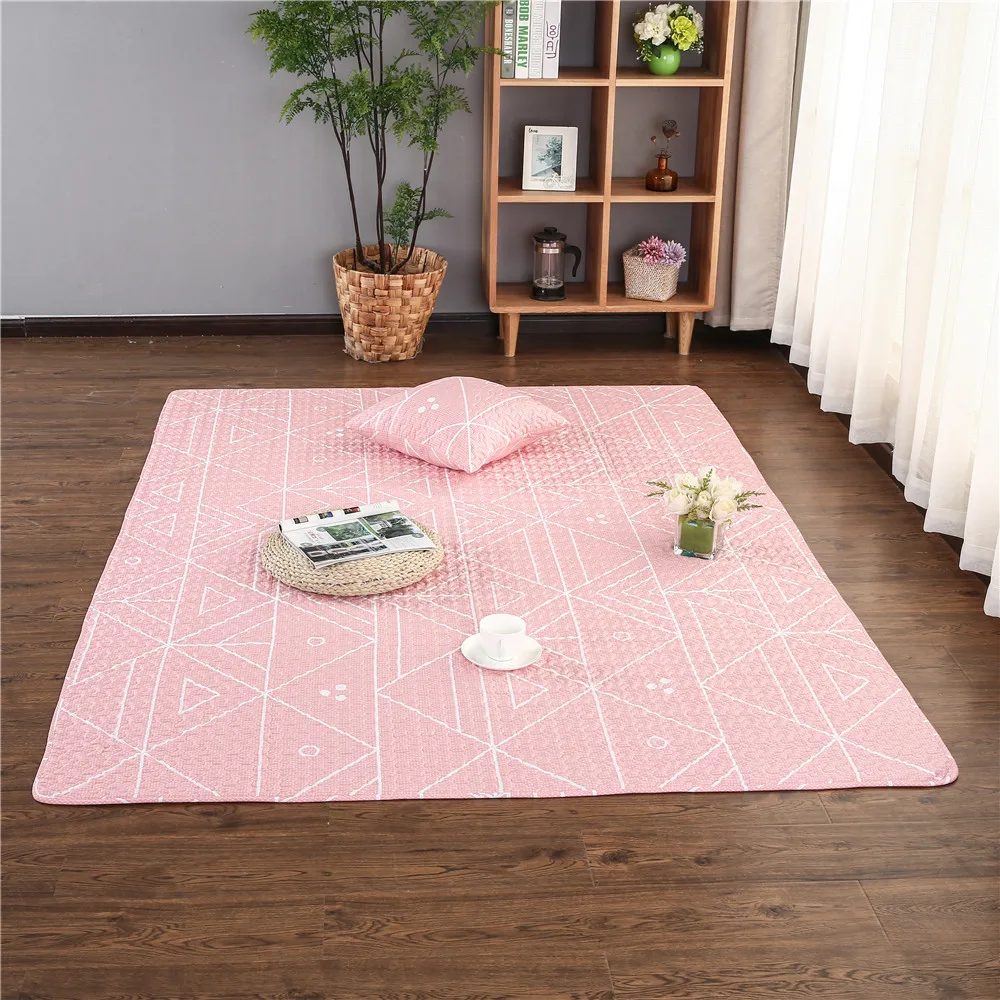 Хлопковый стеганый коврик для детей ползания с мультяшным рисунком детский