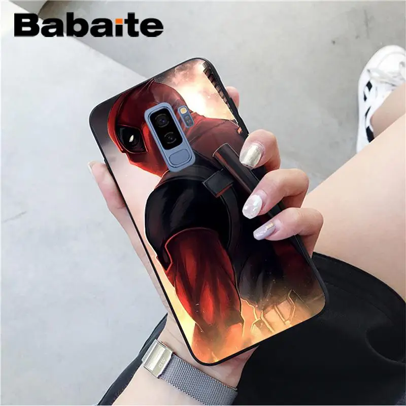 Babaite Marvel Мстители Jorker Dead Pool черный мягкий чехол для телефона samsung GALAXY Note2 Note3 Note4 Note5 Note7 Note8 Note9