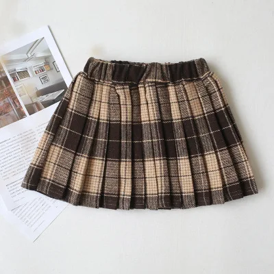Плиссированные юбки для маленьких девочек модная новинка 2019 милая клетчатая
