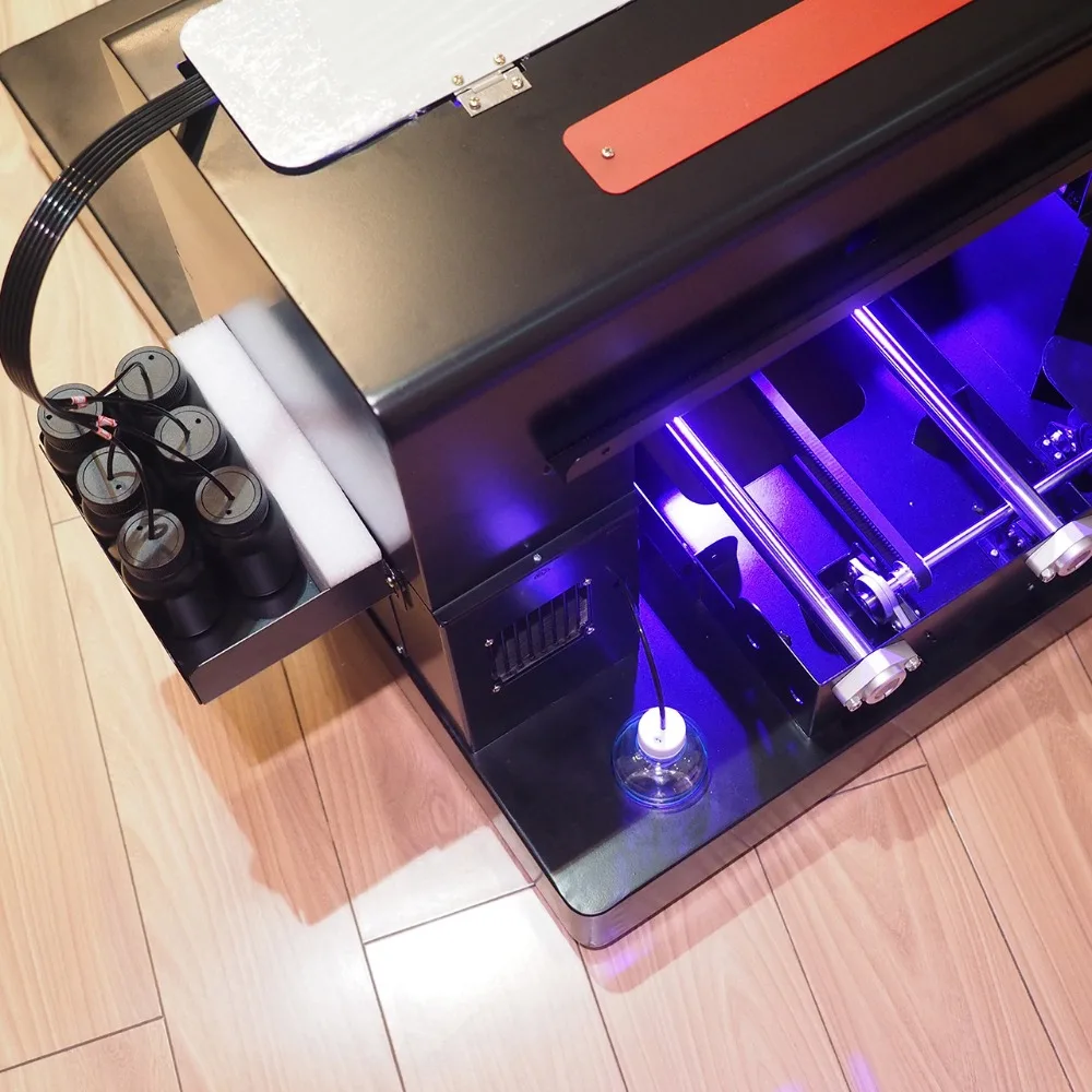 Бесплатная доставка FedEx самая дешевая цена УФ принтер Размера A3 кожаный для чехла