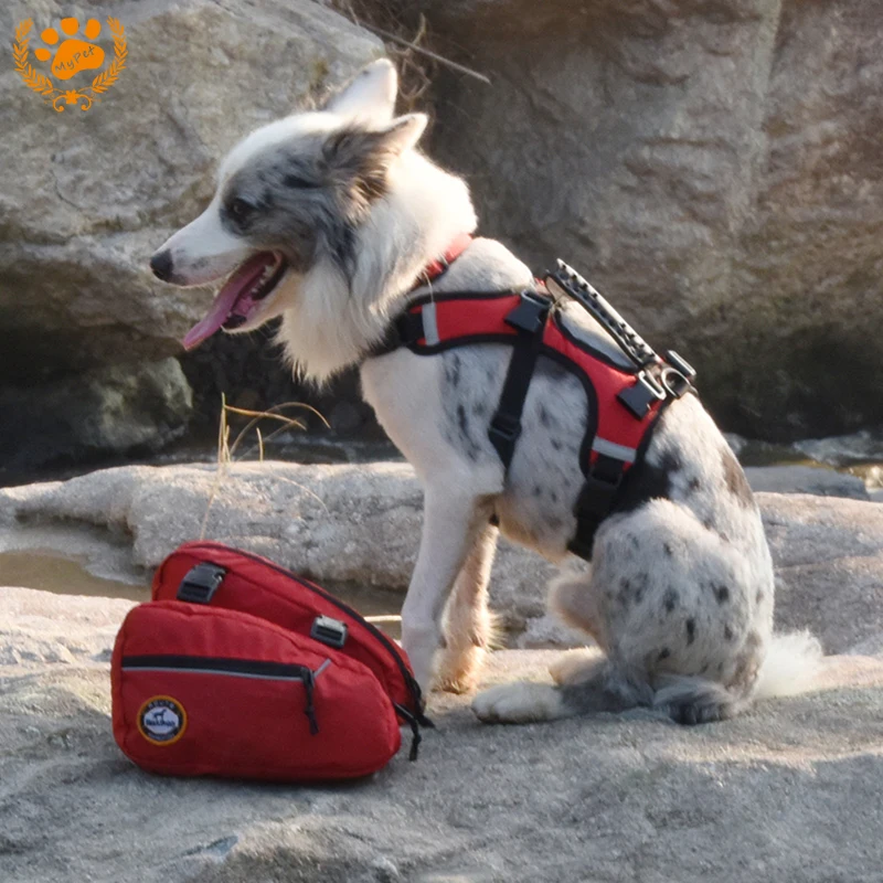 Мой Питомец 2 in1 Открытый домашние жгут светоотражающий собака рюкзак аксессуары