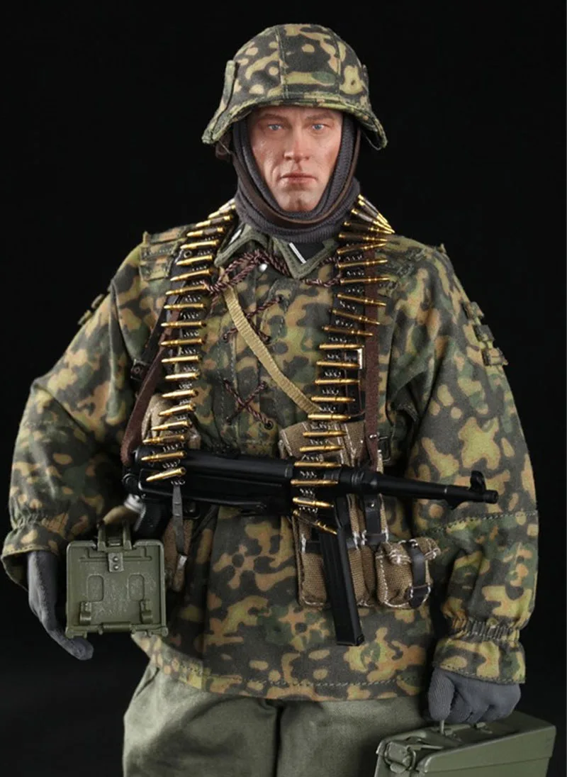 1/6 Масштаб фигурки игрушки DID D80125 немецкий Panzer Divison MG34 Gunner Ver. B Baldric мужской Солдат модель игрушки коллекции m3
