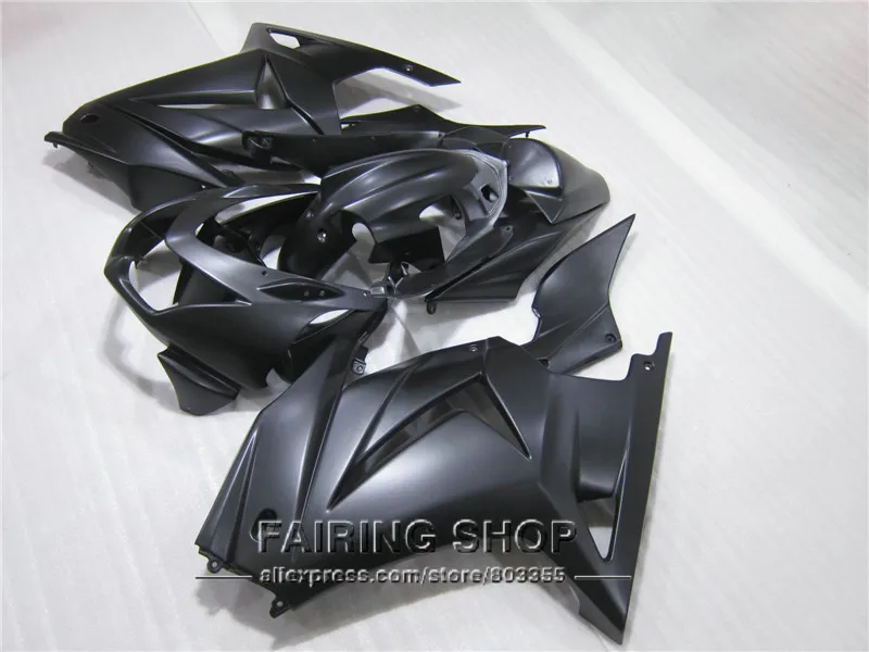 250r 2008 черные Обтекатели для Kawasaki Ninja 2009 2010 2011 2012 2014/комплект обтекателей высокого