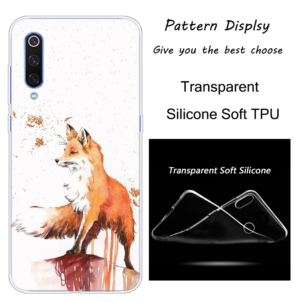 004 Лидер продаж, с изображением лисички силиконовый чехол для Xiaomi Pocophone F1 9T 9 9SE 8 A2 Lite A1 A2 Mix3 Redmi K20 7A Note 4 4X5 6 7 Pro S2 крышка - Цвет: 004