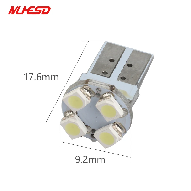 100 шт белый 501 W5W T10 1210 3528 4 Smd Led 168 194 лампочки Canbus сигнала угловой светильник лампа