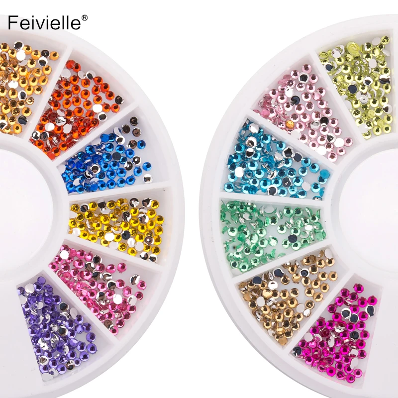 Новинка стразы Feivielle 1 5 мм аксессуары для дизайна ногтей искусственные 3d