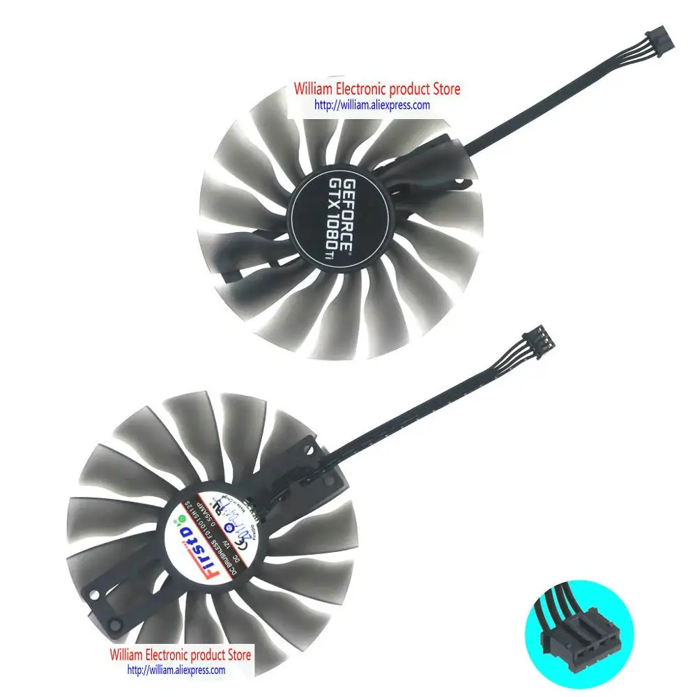 FD10015H12S DC12V 0.55A для PALIT GTX1080Ti/1080/1070Ti/1070 Вентилятор Охлаждения видеокарты - Цвет лезвия: One fan