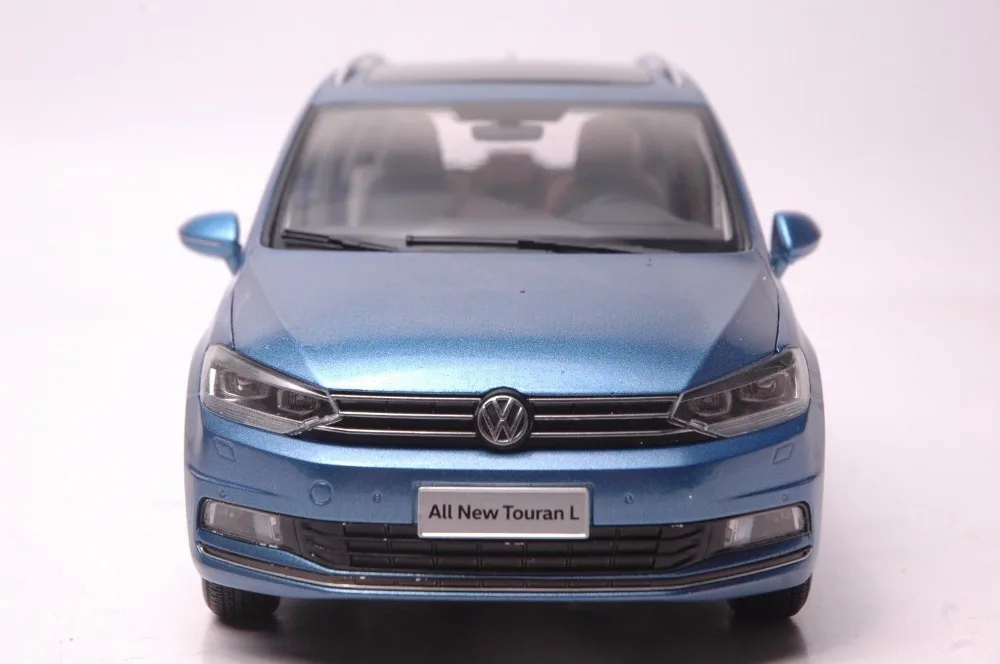 1:18 литая под давлением модель для Volkswagen VW все новые Touran L синий MPV игрушечный автомобиль миниатюрная Коллекция подарков