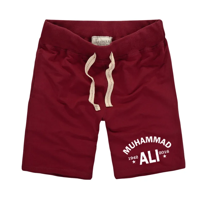 

Summer New Brand Mens Muhammad Ali Print Shorts Casual Sport Fitness Sweatshorts Male Cotton Oversize Fashion Streetwear Shorts