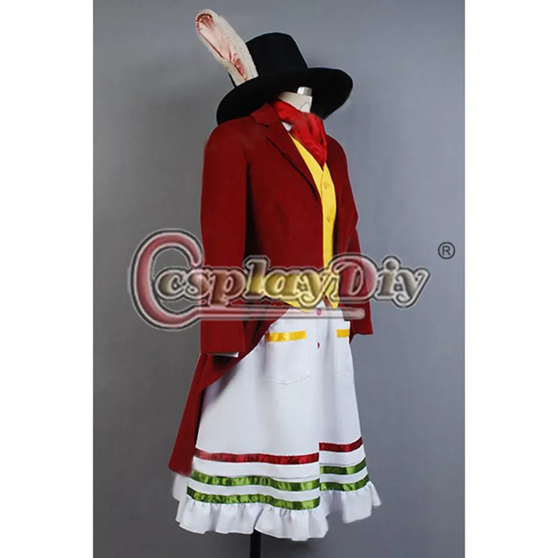 Cosplaydiy Алиса безумие возвращается Косплей Костюм счастливый кролик платье для