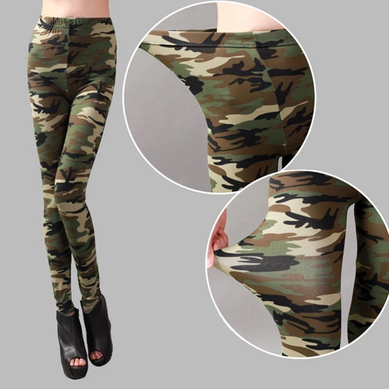 Новинка 2020 камуфляжные женские леггинсы с принтом модный дизайн повседневные