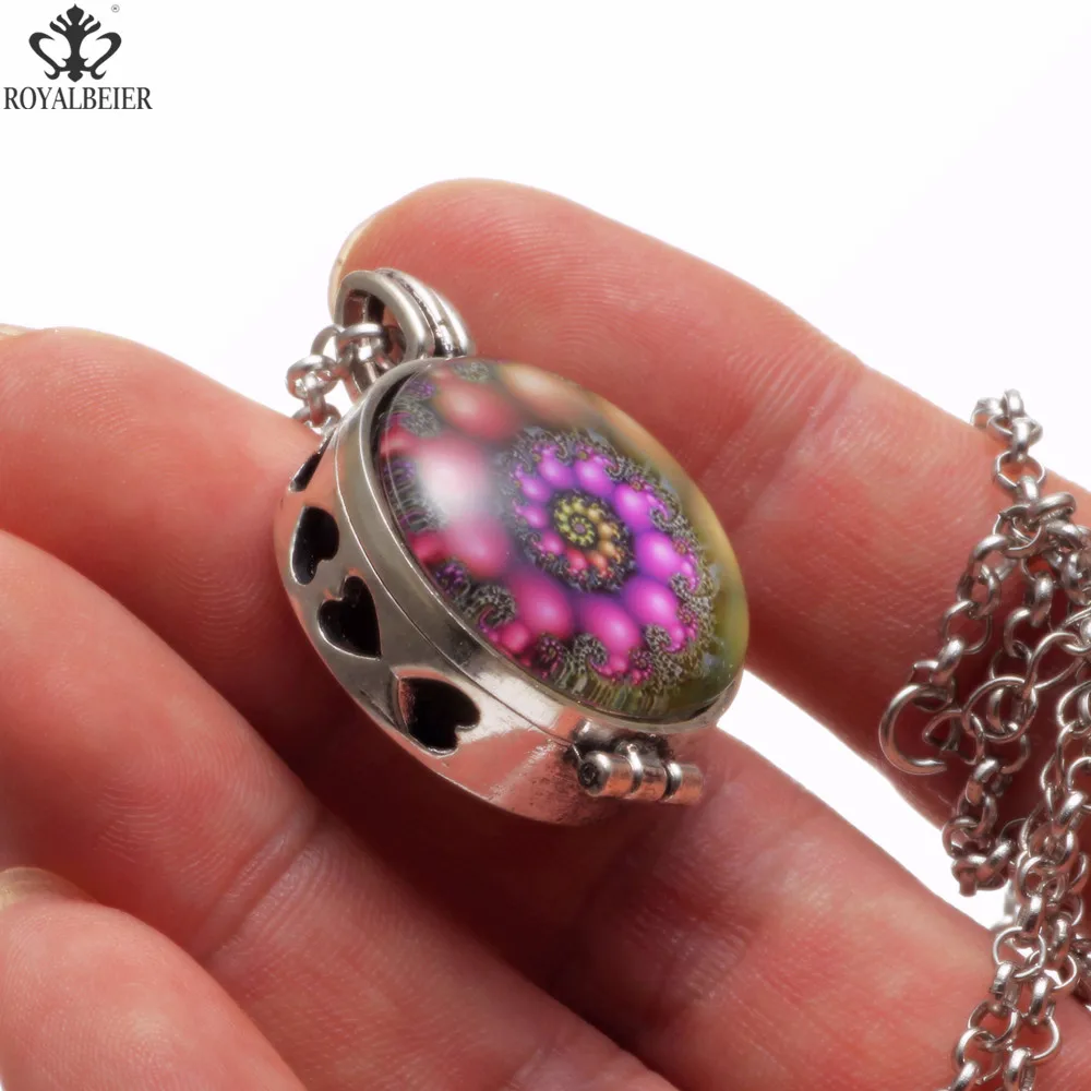 RoyalBeier этнический стиль 3D духи кулон ожерелье шаблон печати Эфирное масло Арома